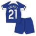 Billige Chelsea Ben Chilwell #21 Børnetøj Hjemmebanetrøje til baby 2023-24 Kortærmet (+ korte bukser)
